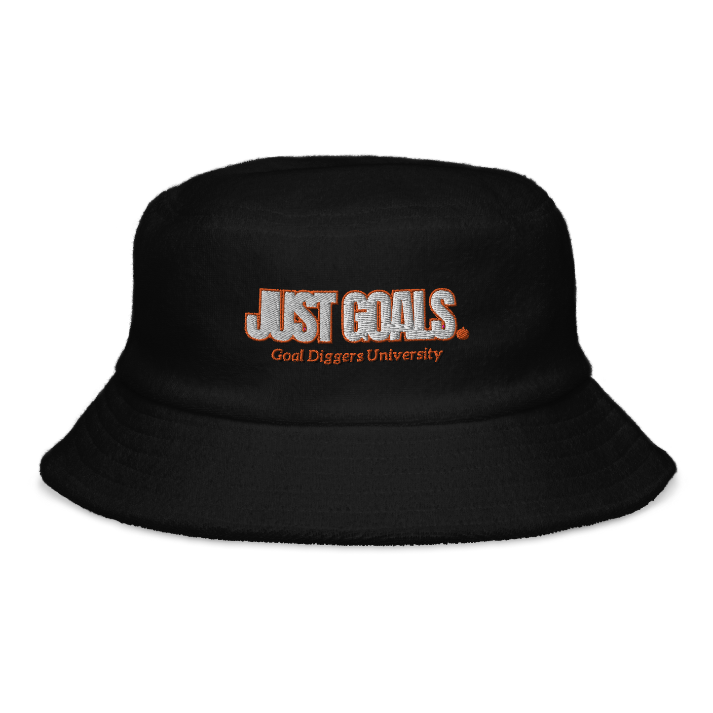 🎃 JUST GOALS terry cloth bucket hat